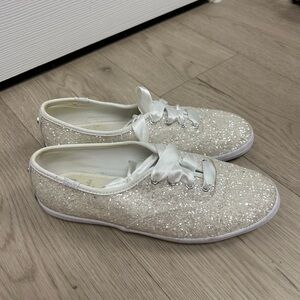 Keds x Kate Spade New York Women’s Champion Glitter Sneakers with Satin Laces